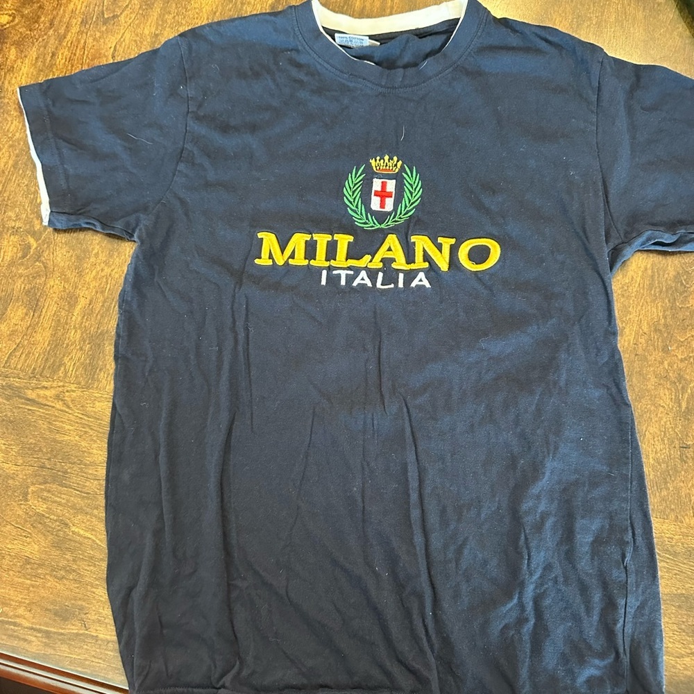 Milano Vintage Italian T-Shirt. Embroidered​
